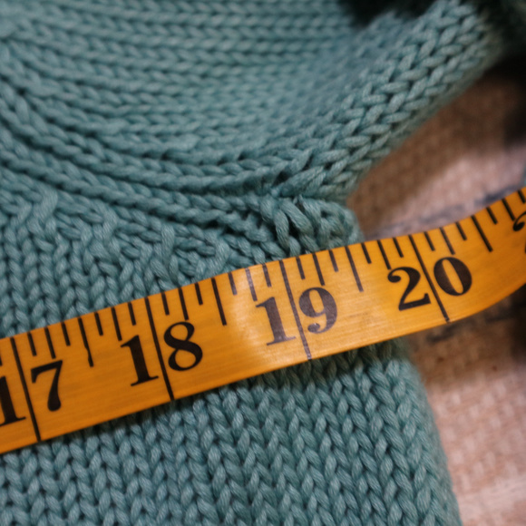 Vtg CHICOS Toggle Button Knit Hooded Sweater - Picture 6 of 8